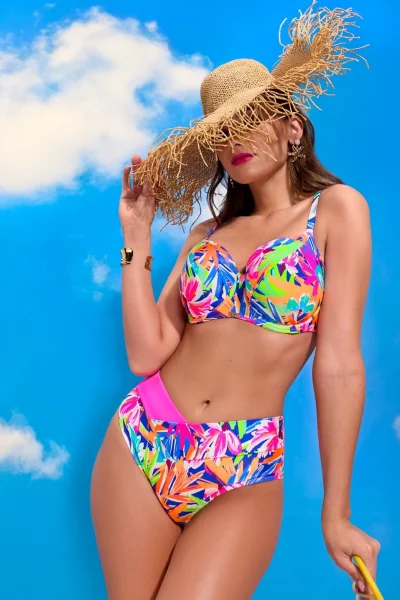 Horní díl plavek Tropical Splash - měkký - Barevná