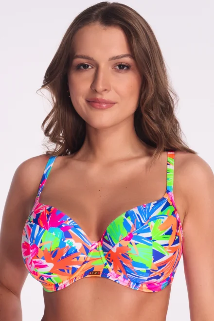 Horní díl plavek Tropical Splash - vyztužený - Barevná