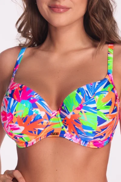 Horní díl plavek Tropical Splash - vyztužený - Barevná