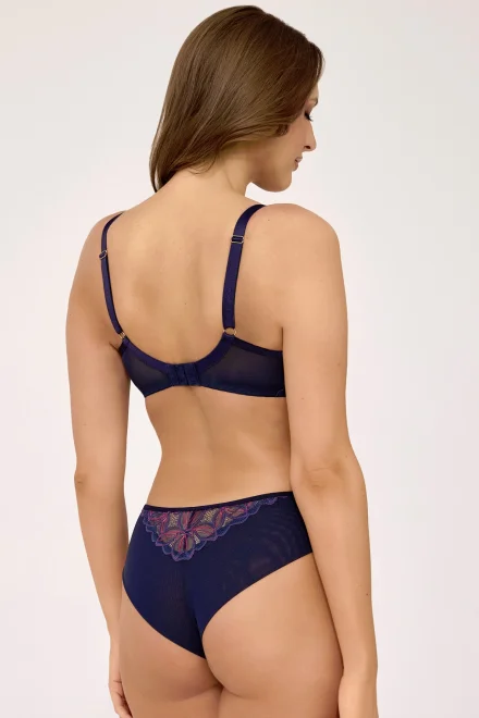 Brazilky 2182/B Navy Blue - Tmavěmodrá-růžová