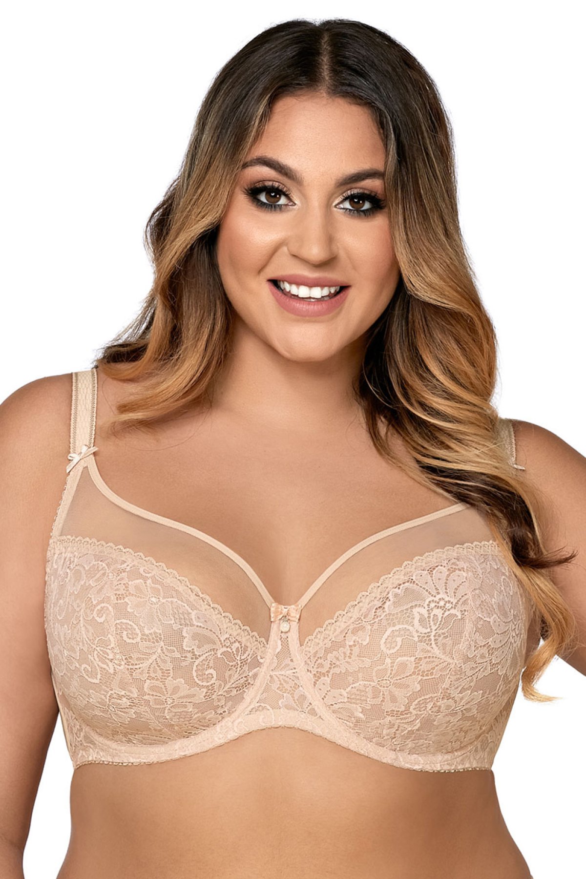 Nevyztužená podprsenka Ava Lingerie 1396 Crystal Béžová 85C