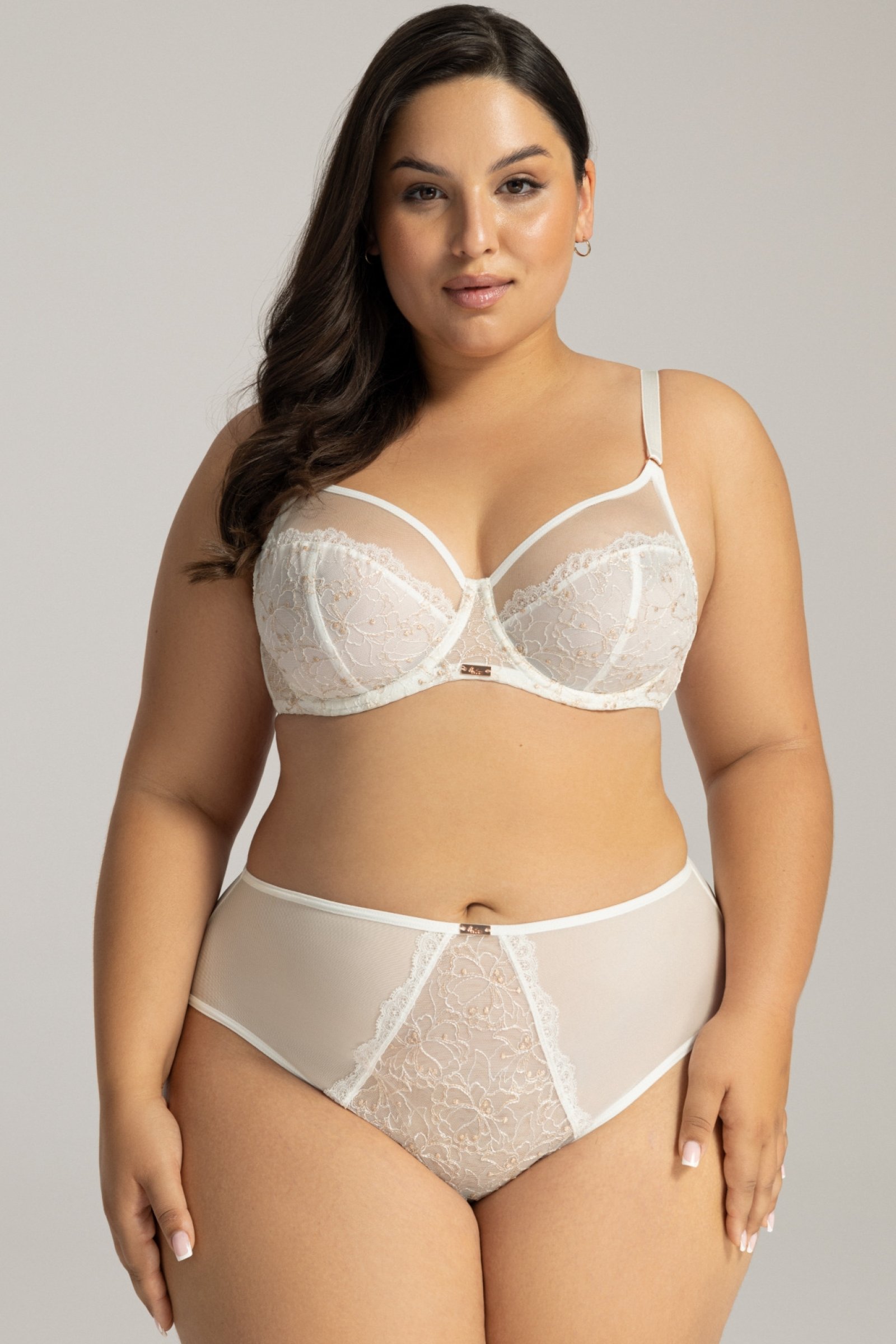 Nevyztužená podprsenka Ava Lingerie 1396 Crystal Ecru 85H