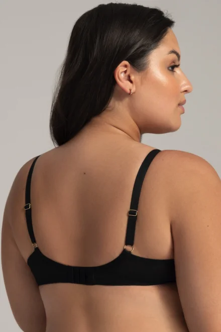 Nevyztužená podprsenka 2144 Classy black - side support - Černo-béžová