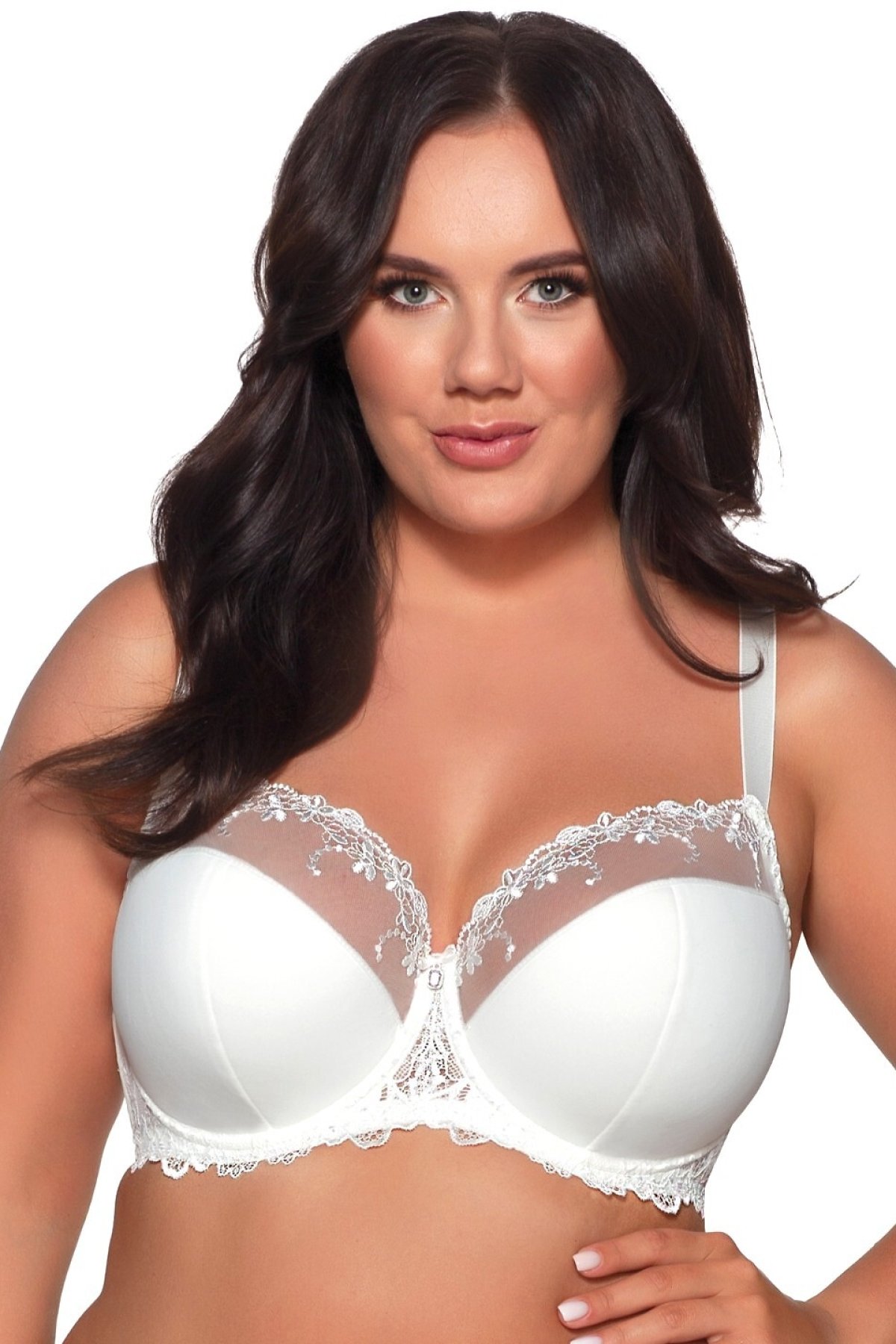 Polovyztužená podprsenka Ava Lingerie 1030 Novato Krémová 65F