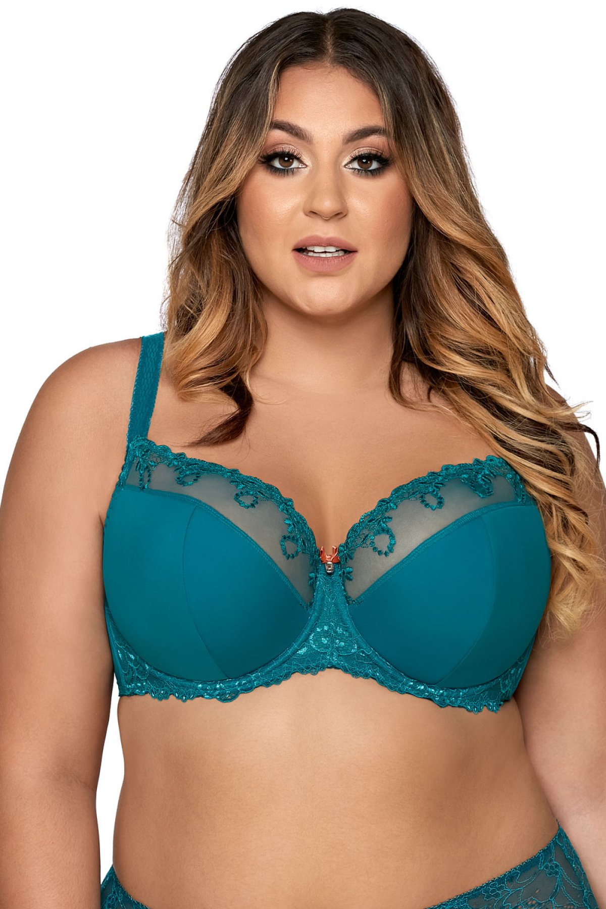 Polovyztužená podprsenka Ava Lingerie 1030 Novato Zelená 65E