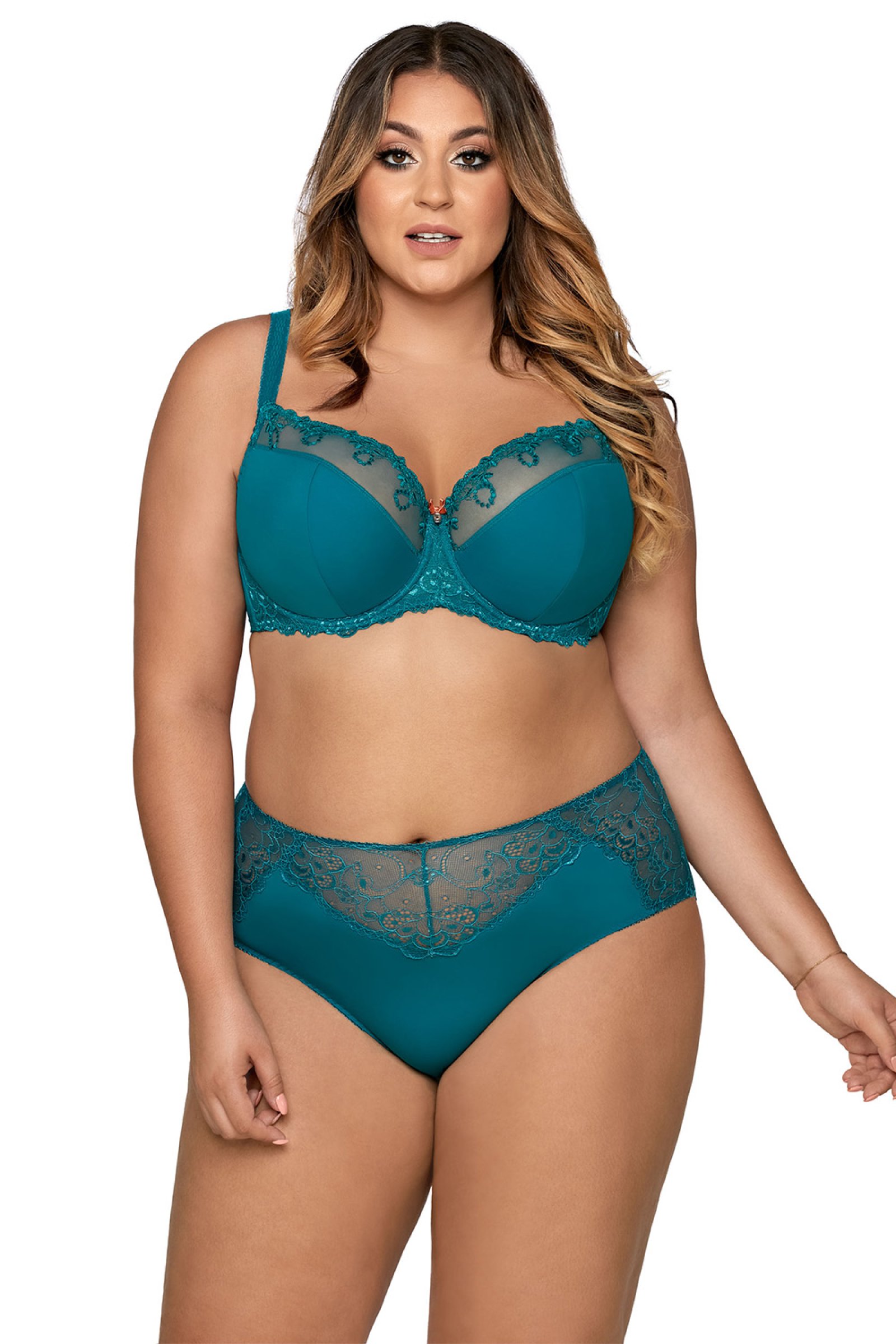 Polovyztužená podprsenka Ava Lingerie 1030 Novato Zelená 65E