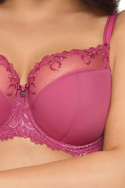 Polovyztužená podprsenka 1030 LIPSTICK - Tmavě růžová