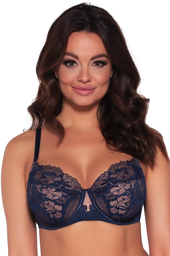 Polovyztužená podprsenka Ava Lingerie 1937 Navy Tmavě modrá 65H