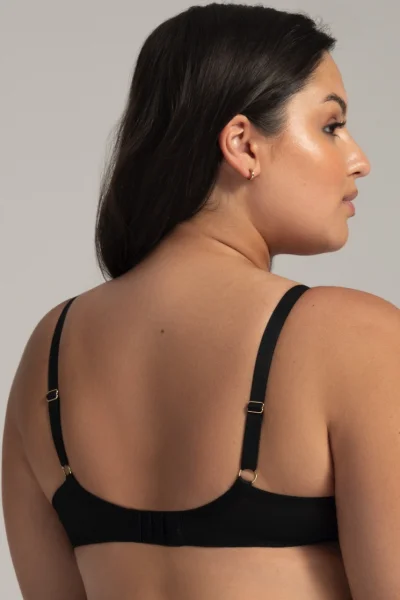 Polovyztužená podprsenka 2143 Classy black - Černo-béžová