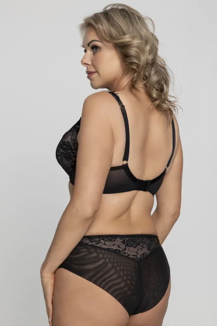 Nevyztužená podprsenka Kinga - bralette - Černá