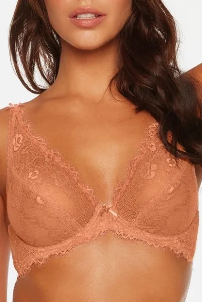 Nevyztužená podprsenka BS-105 - Bralette - Měděná