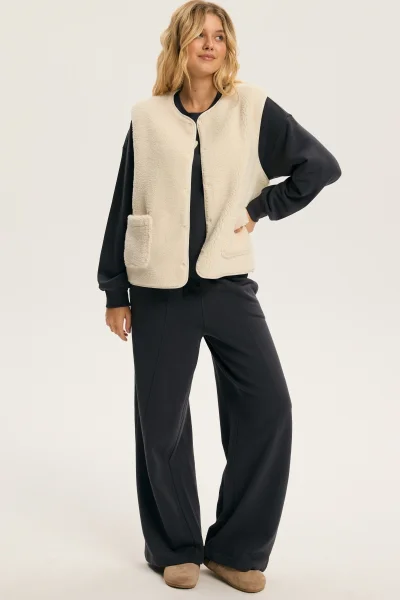 Dámská vesta Sherpa - Krémová