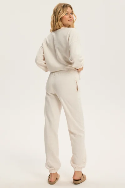 CRE Dámské tepláky Cinnamon - Krémová