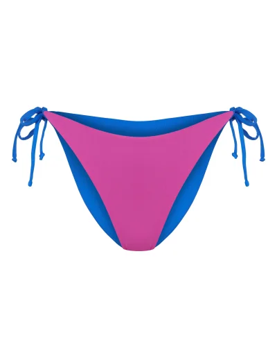 Spodní díl plavek ibiza - oboustranné - Růžovo-modrá