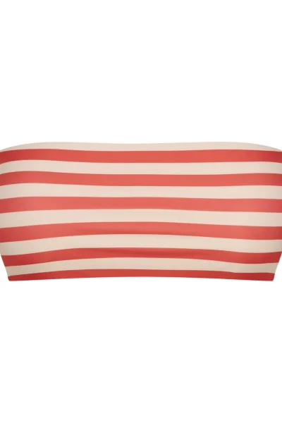 Horní díl plavek Malibu - Červeno-bílá