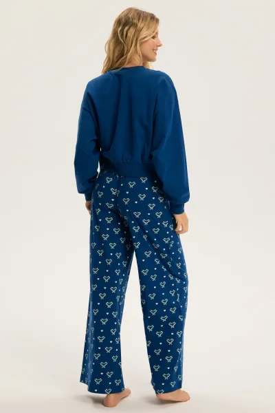 Dámské pyžamo Berry - Tmavě modrá