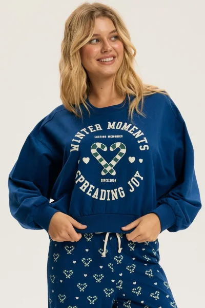 Dámské pyžamo Berry - Tmavě modrá