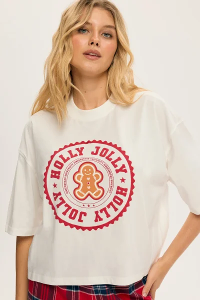 Dámské pyžamo CandyCane - bavlna - Bílo-červená