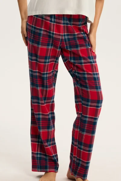 Dámské pyžamo CandyCane - bavlna - Bílo-červená