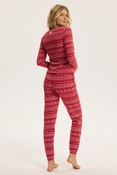 Dámské pyžamo Hygge - Červená