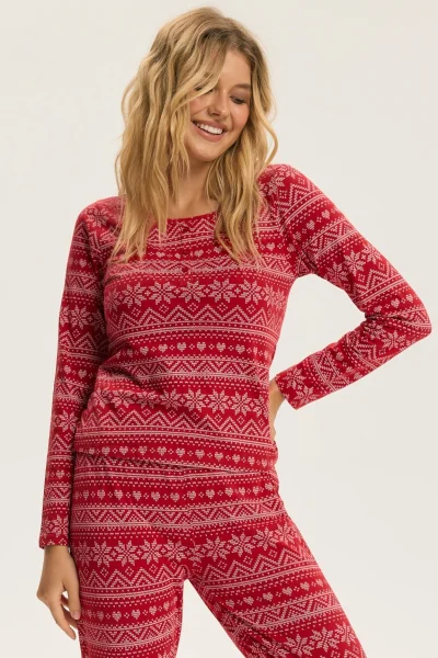 Dámské pyžamo Hygge - Červená