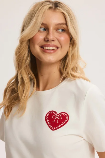 Dámske pyžamo Sweetheart - bavlna - Krémová