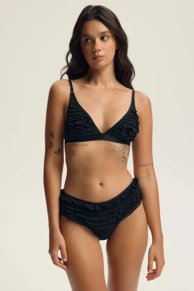 Francouzské kalhotky Afrill - Černá