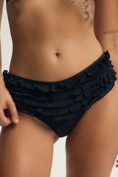 Francouzské kalhotky Afrill - Černá