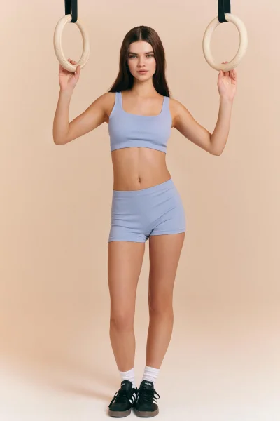 Francouzské kalhotky Larleen - Světle modrá