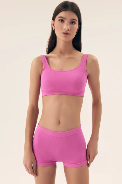 Francouzské kalhotky Larleen - Růžová