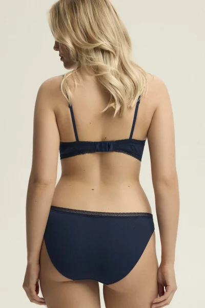 Kalhotky Collige - žebrovaná tkanina - Tmavě modrá