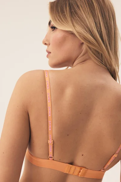 Nevyztužená podprsenka Saoui - Oranžová