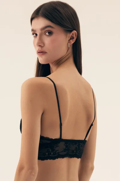 Nevyztužená podprsenka Sydney - bralette - Černá