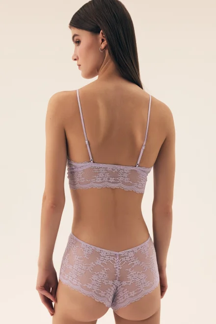 Nevyztužená podprsenka Sydney - bralette - Světle fialová