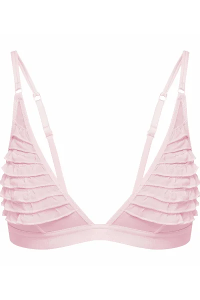 Nevyztužená podprsenka Afrill - bez kostice - Světle růžová