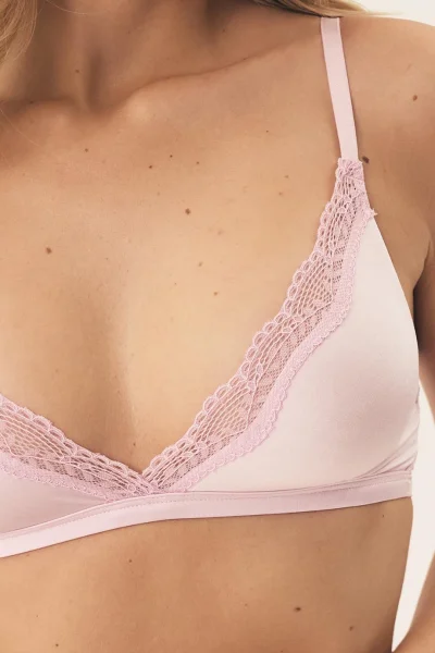 Nevyztužená podprsenka Selsey - Světle růžová