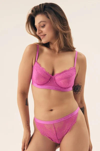 Nevyztužená podprsenka Ocrissa - Růžová