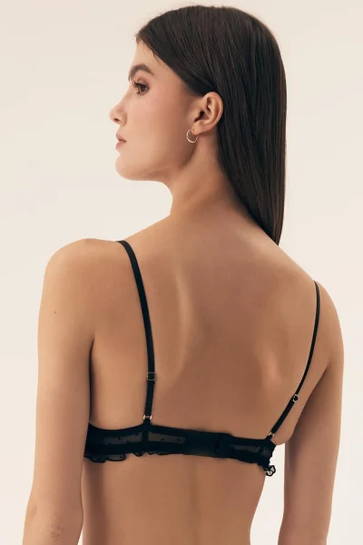 Nevyztužená podprsenka Verberry - Černá