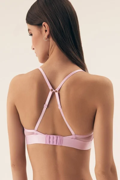 Nevyztužená podprsenka Lirage - Světle růžová