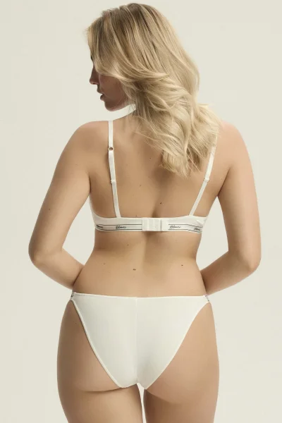 Nevyztužená podprsenka Abria - Bílá