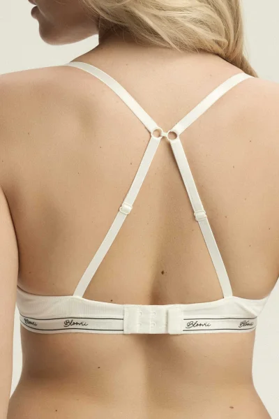 Nevyztužená podprsenka Abria - Bílá