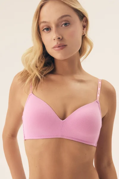 Vyztužená podprsenka Saoui - Růžová