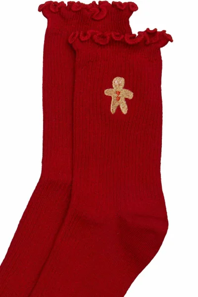 3 PACK ponožky Cinnamon - Červeno-zelená