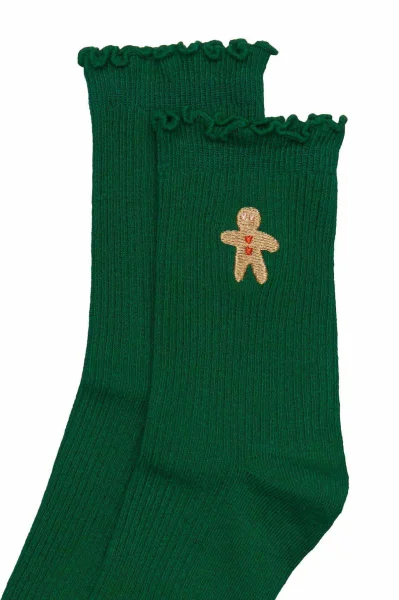 3 PACK ponožky Cinnamon - Červeno-zelená