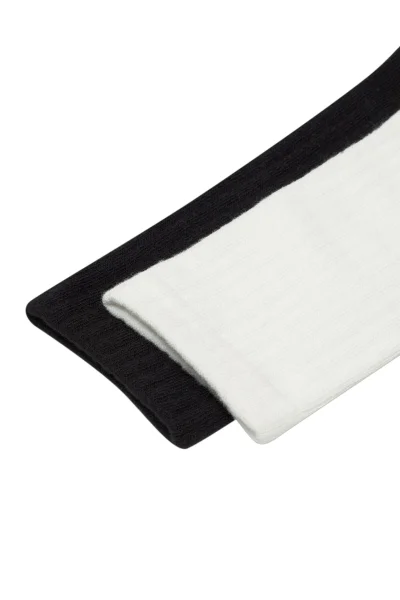 2 PACK ponožky Loomy - Černo-bílá