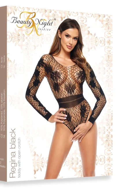 Bodystocking Regina - černý - Černá