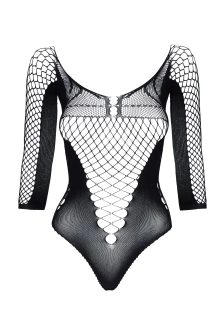 Sexy body Lucelia teddy - Černá