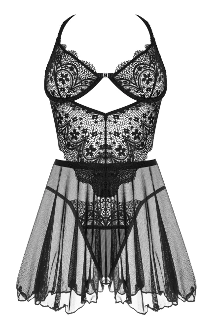 Sexy košilka Dark Mirage - Černá