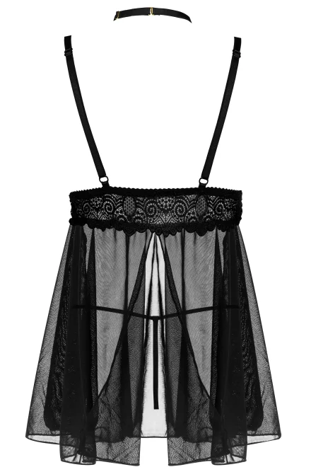 Sexy košieľka Milana black - Čierna