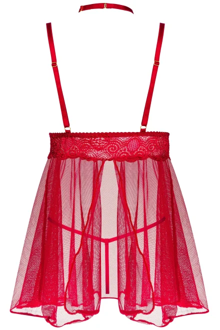 Sexy košieľka Milana cherry - Vínovo-červená
